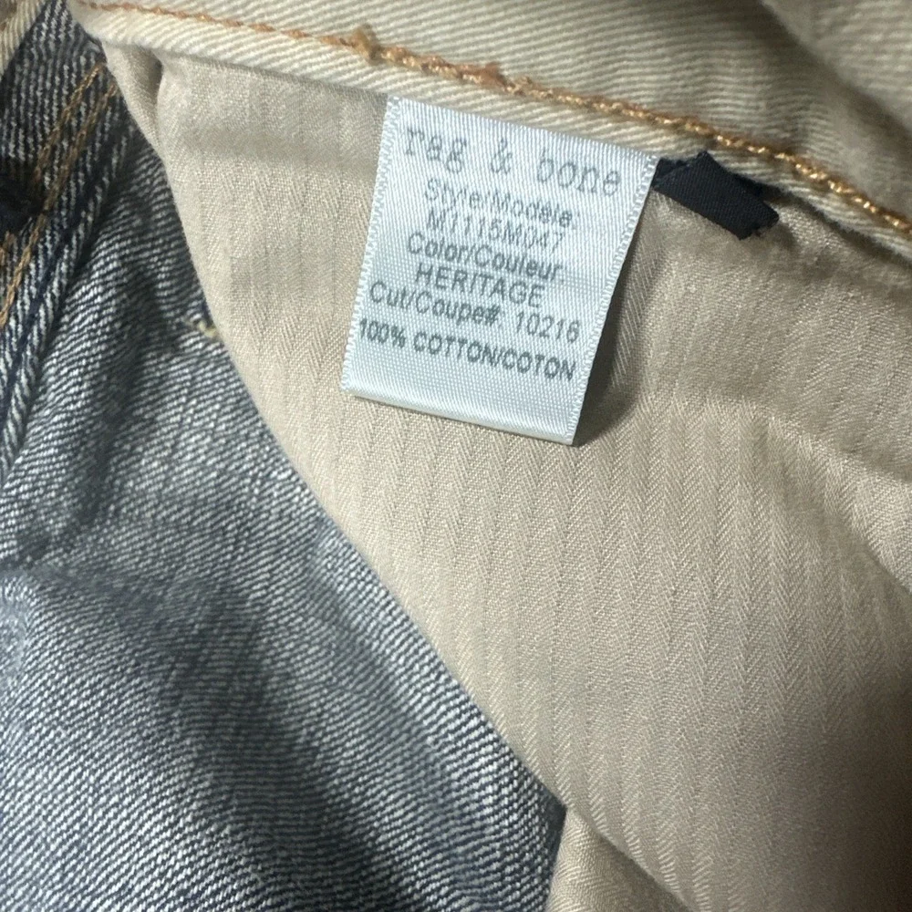 Rag & Bone Men's Archive Slim Straight Made in USA Selvedge Denim-Dark 31/27